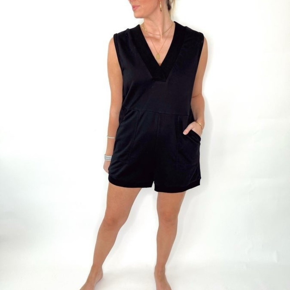 Ces Femme Sleeveless Black Jumpsuit